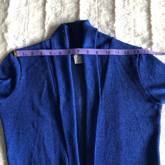 Pins & Needles blue lightweight loose knit open front cardigan - size XS - Picture 10 of 10